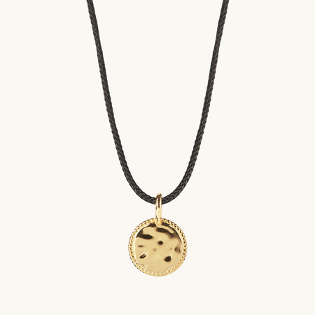 Mini Sun Cord Necklace Gold